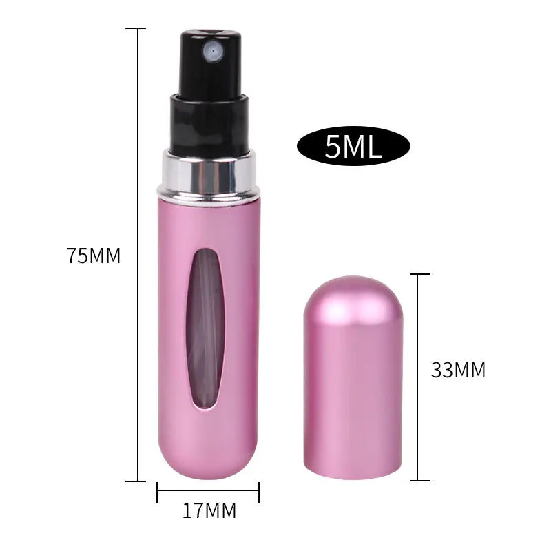 8ml/5ml Perfume Atomizer Portable Liquid Container For Cosmetics Traveling Mini Aluminum Spray alcochol Empty Refillable Bottle