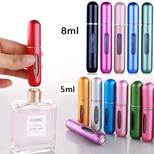 8/5ml Perfume Refill Bottle Portable Mini Refillable Spray Jar Scent Pump Empty Cosmetic Containers Atomizer for Travel Tool Hot