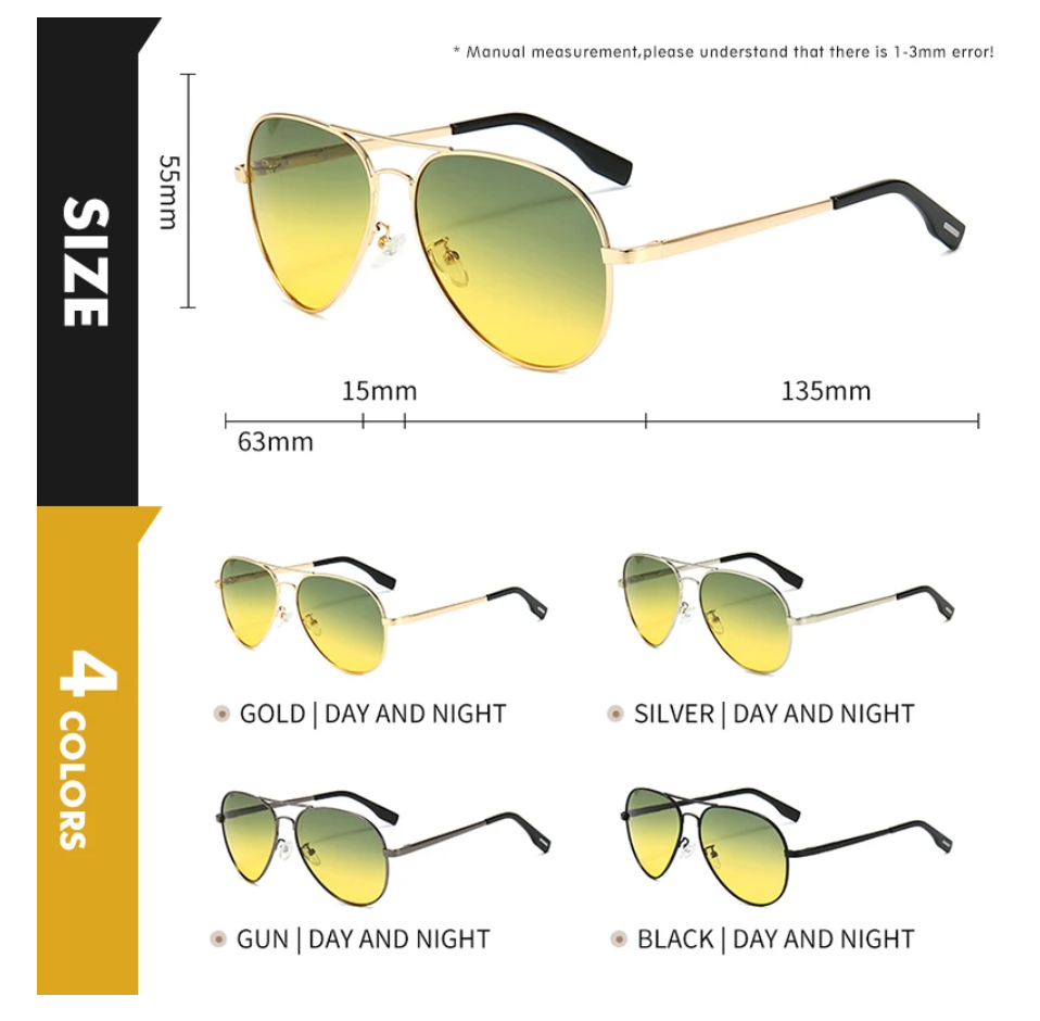 Polarized Fashion Aviation Sunglasses