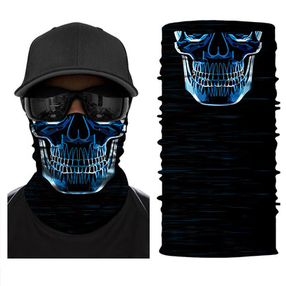 Motorcycle Face Mask Neck Headbands Biker Magic Headscarf Tube Neck Scarves Halloween Scary Mask Festival Skull Masks Skeleton