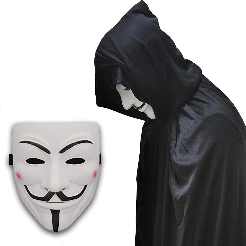 Anonymous Cosplay Masks For Halloween Masks Movie Cosplay V For Vendetta Mask Party Mask Props Film Theme Mask Gifts For Kids