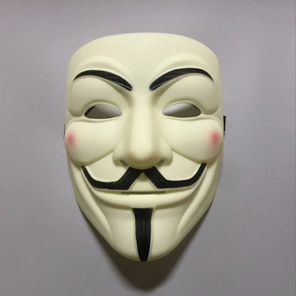 1Pcs/set  Halloween Party Mask V for Vendetta Mask Bape Full Face Mask Anonymous Guy Fawkes Fancy Dress Adult Costume 1pc