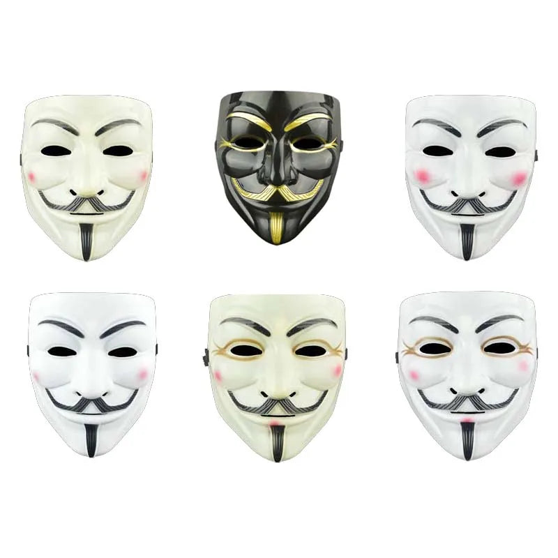 Anonymous Cosplay Masks For Halloween Masks Movie Cosplay V For Vendetta Mask Party Mask Props Film Theme Mask Gifts For Kids