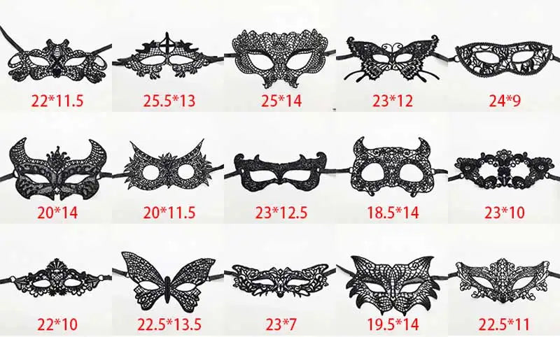 Sexy Lace Mask Women Eye Masquerade Halloween Party Masks masked ball Cosplay masque Venetian Costumes Carnival half face Mask