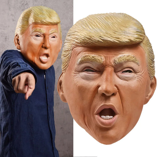 Trump 2020 Mask Trump Face Masks Cosplay Masques Latex Mascarillas Anime Mascaras Vote For President Halloween Costumes Props