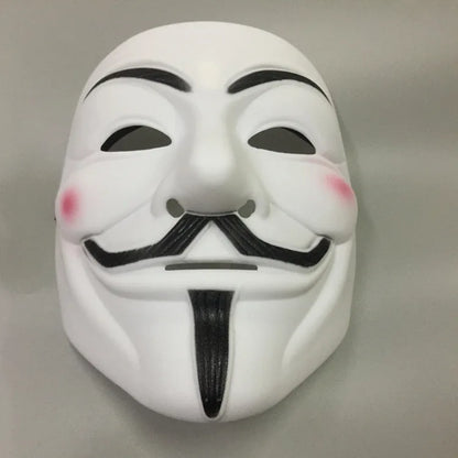 1Pcs/set  Halloween Party Mask V for Vendetta Mask Bape Full Face Mask Anonymous Guy Fawkes Fancy Dress Adult Costume 1pc