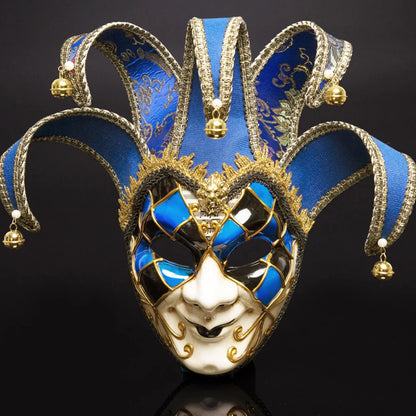 Masquerade Mask in Venetian Style adorned with Party Supplies for Christmas Halloween Carnival Festival