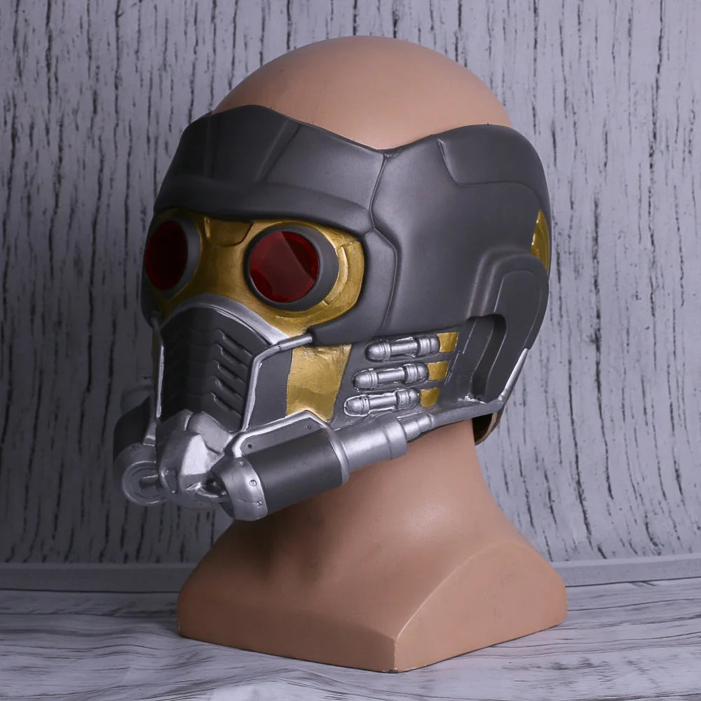 Cosplay Star Lord LED Helmet Latex Mask Infinity War Peter Jason Quill LED Mask Superhero Props Halloween Party