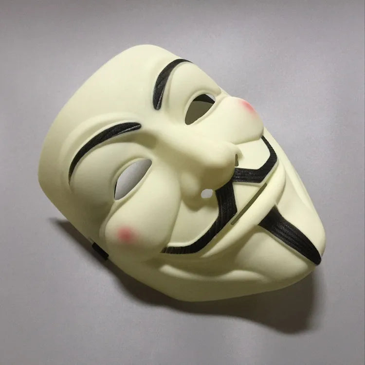 1Pcs/set  Halloween Party Mask V for Vendetta Mask Bape Full Face Mask Anonymous Guy Fawkes Fancy Dress Adult Costume 1pc