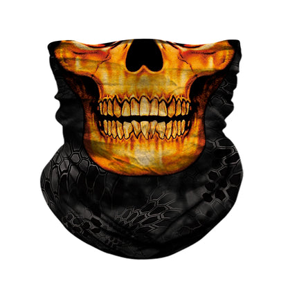 Motorcycle Face Mask Neck Headbands Biker Magic Headscarf Tube Neck Scarves Halloween Scary Mask Festival Skull Masks Skeleton