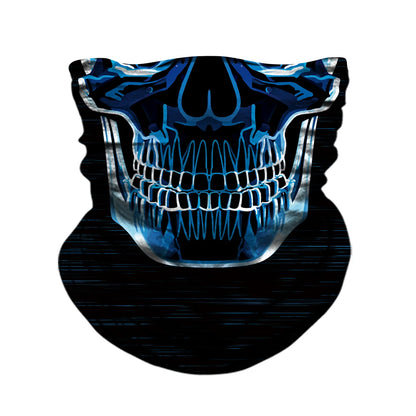 Motorcycle Face Mask Neck Headbands Biker Magic Headscarf Tube Neck Scarves Halloween Scary Mask Festival Skull Masks Skeleton