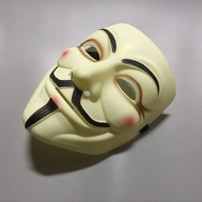 1Pcs/set  Halloween Party Mask V for Vendetta Mask Bape Full Face Mask Anonymous Guy Fawkes Fancy Dress Adult Costume 1pc