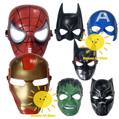 BEAST KINGDOM Iron Man Mask Hulk Spider Man Cosplay Props Theme Hero Funny Mask Halloween Carnival Party Birthday Cos Children