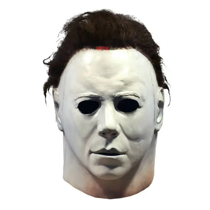 Halloween 1978 Michael Myers Mask Horror Cosplay Costume Latex Masks Halloween Props for Adult White High Quality