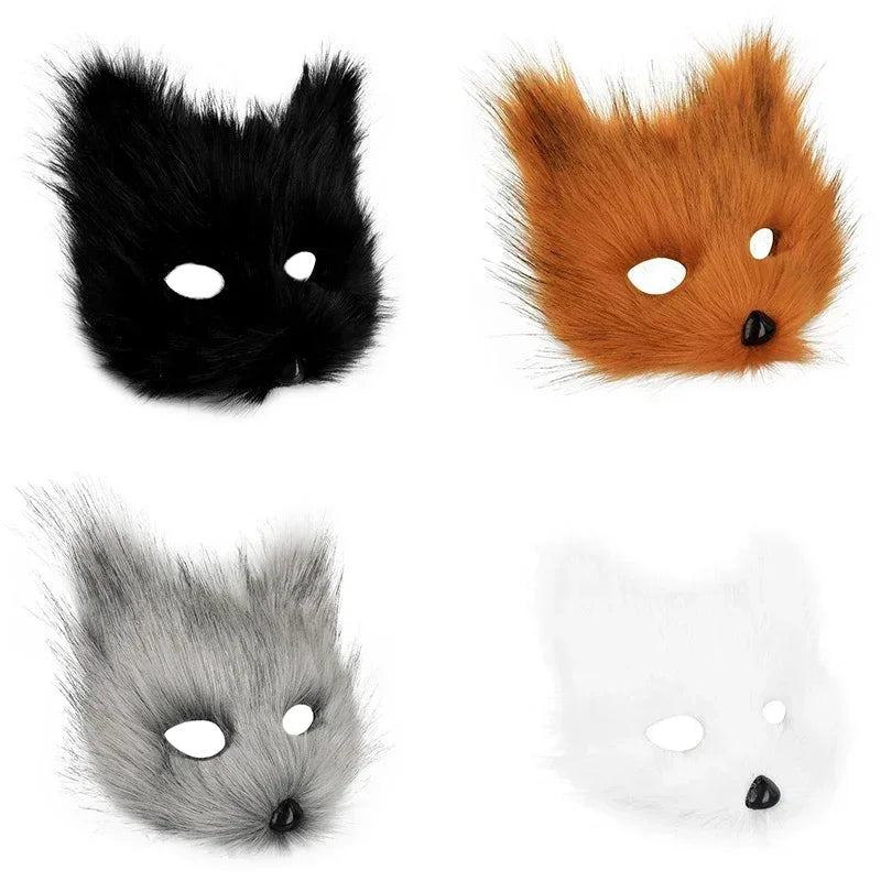 Halloween Ball Masks Animal Wolf Fox Make-up Masks For Men and Women Animation Exhibition Cosplay Festival Performance Props