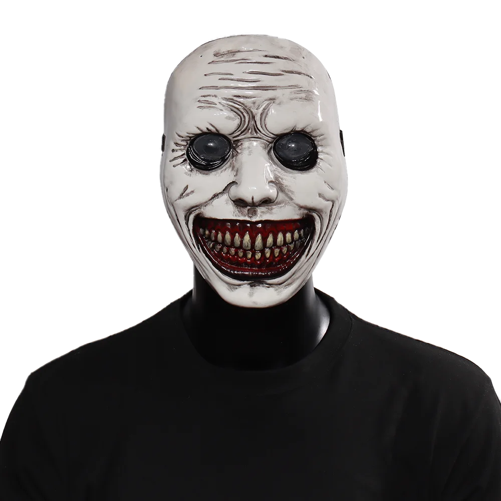 The Exorcist Smiling Face Demon Mask Cosplay Evil Creepy Ghost Skull Plastic Masks Halloween Carnival Purim Party Costume Props