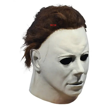 Halloween 1978 Michael Myers Mask Horror Cosplay Costume Latex Masks Halloween Props for Adult White High Quality