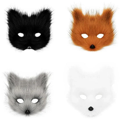 Halloween Ball Masks Animal Wolf Fox Make-up Masks For Men and Women Animation Exhibition Cosplay Festival Performance Props