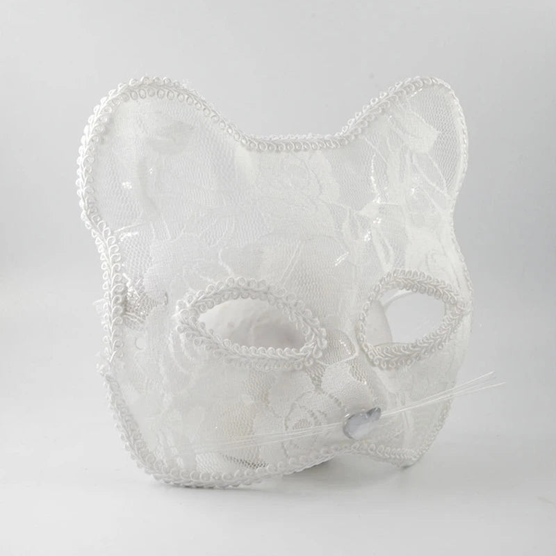 Halloween Cosplay Fox Mask Lace Sexy Eye Mask Animal Mask Half Face Erotic Lace Cat Mask Women Sex Toys For Couple