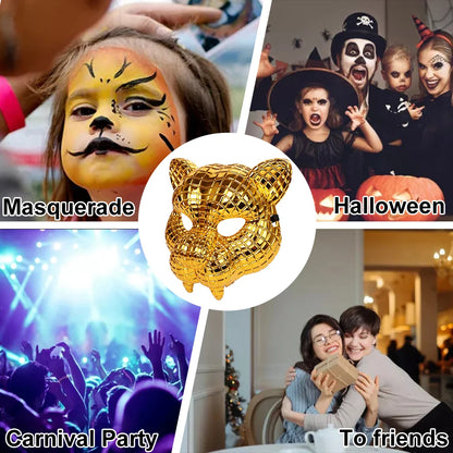 20CM Vip Customer Guest Boss Mask Golden Boss Leopard Halloween Tiger Adult Party Prop Mask For Man Cosplay Shell