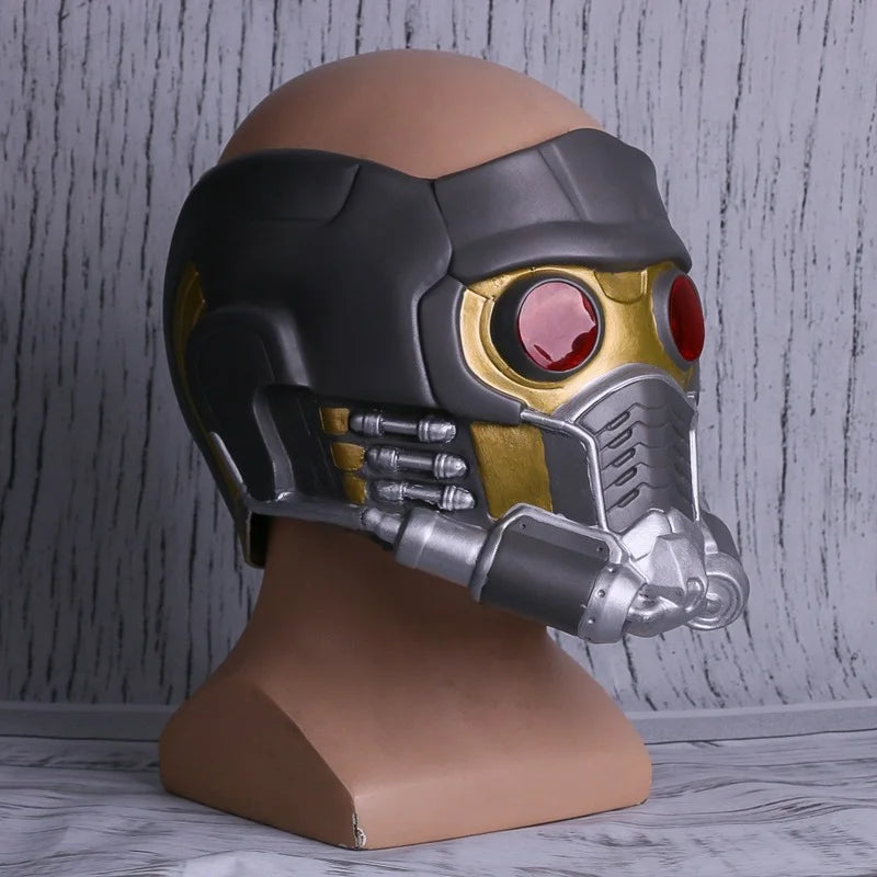 Cosplay Star Lord LED Helmet Latex Mask Infinity War Peter Jason Quill LED Mask Superhero Props Halloween Party