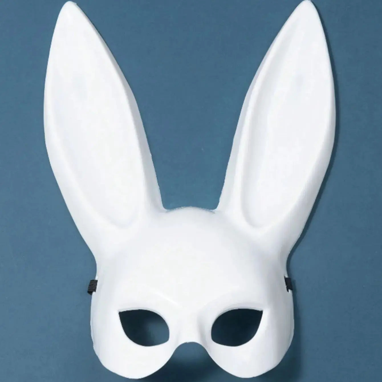 Black White Rabbit Mask Long Ears