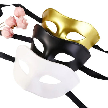 Women Man Sexy Gentleman Masquerade Mask Prom Mask Halloween Party Cosplay Costume Wedding Decoration Props Black White