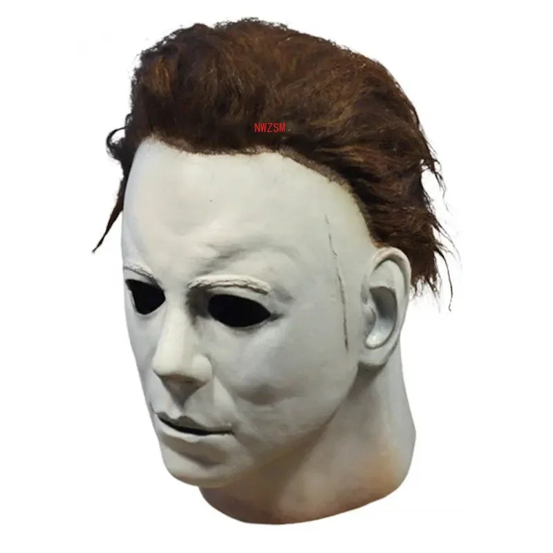 Halloween 1978 Michael Myers Mask Horror Cosplay Costume Latex Masks Halloween Props for Adult White High Quality