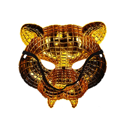 20CM Vip Customer Guest Boss Mask Golden Boss Leopard Halloween Tiger Adult Party Prop Mask For Man Cosplay Shell