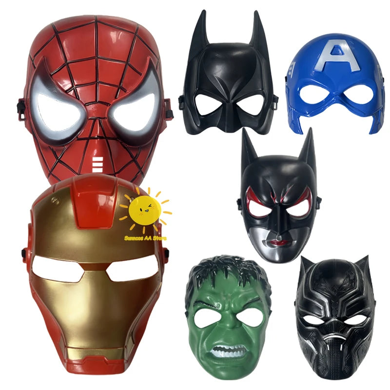 BEAST KINGDOM Iron Man Mask Hulk Spider Man Cosplay Props Theme Hero Funny Mask Halloween Carnival Party Birthday Cos Children