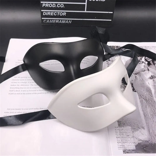 Women Man Sexy Gentleman Masquerade Mask Prom Mask Halloween Party Cosplay Costume Wedding Decoration Props Black White