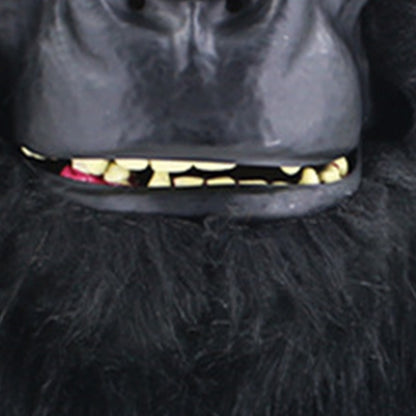 Halloween Black Gorillas Full Head Mask Latex 3D Animal Headgear for Party Festival Supplies