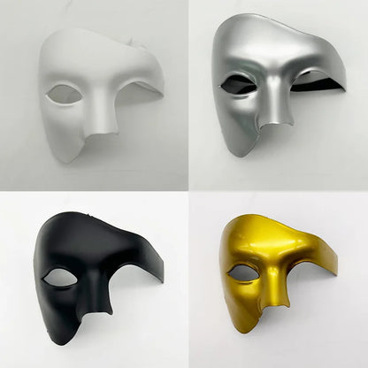 Masquerade Cosplay Masks Fashion Creative Phantom Half Face Mask Carnival Costume Props Halloween Party Anonymous Face