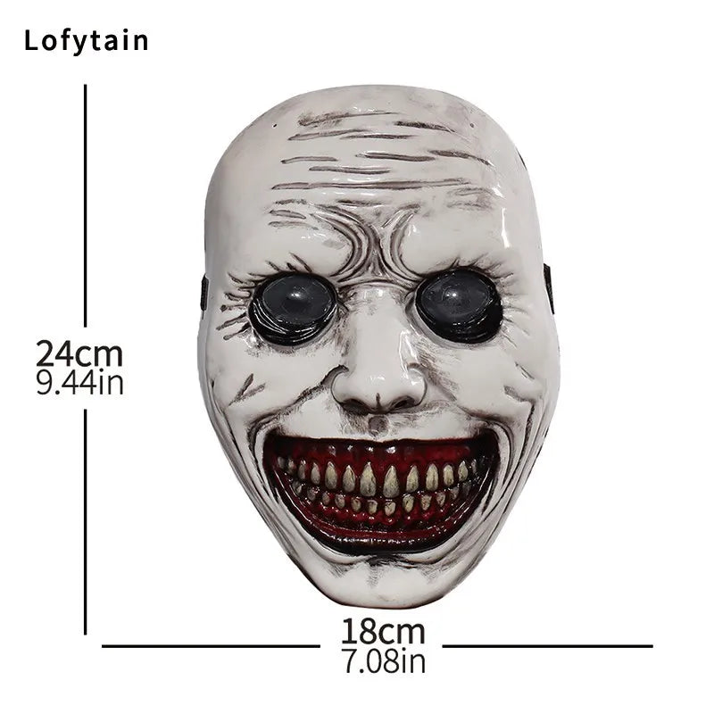 Horror The Exorcist Smiling Face Demon Mask Cosplay Evil Creepy Ghost Skull Plastic Masks Halloween Carnival Party Costume Props