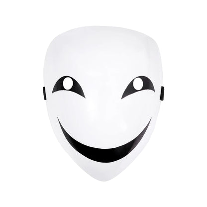 Cosplay Kagetane Hiruko Burakku Buretto Full Face Anime Black Bullet Smile Mask Facepiece Headgear Masks Halloween Gift Props