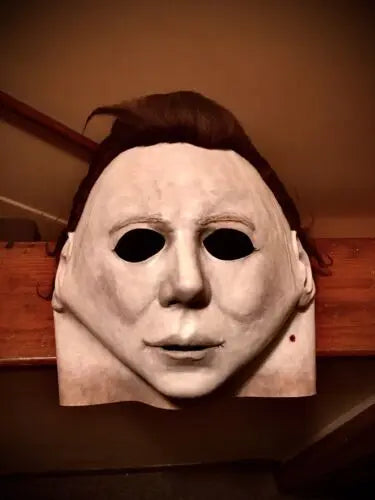 Halloween 1978 Michael Myers Mask Horror Cosplay Costume Latex Masks Halloween Props for Adult White High Quality